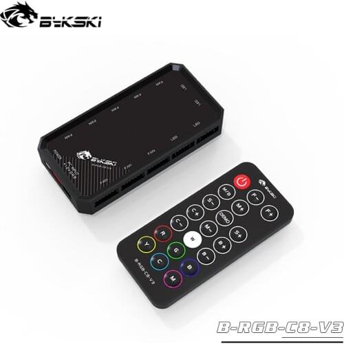 BYKSKI RGB use for Block 12V RGB LED Strip Light / Support Connect to 12V RGB 4PIN Header in Motherboard/ only compatible Bykski