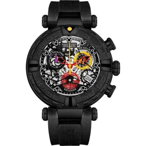 Wrist watch men,mens quartz watches Reef Tiger man waterproof chronograph reloj fashion wristwatch relogio masculino RGA3059-S