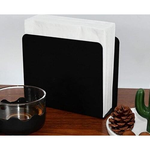 Napkin Holder Modern Style Acrylic Napkin Dispenser Non-slip Large Capacity Kitchen Bar Napkin Rack Hotel Napkin Organizer