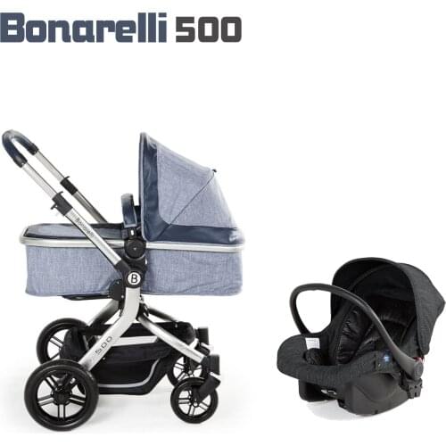 Bonarelli 500 Baby carriage 3 in 1 Baby cars Baby cart Baby stroller with car chair