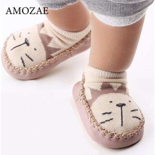 Baby Socks With Rubber Soles Infant Sokken Newborn Autumn Winter Soft Floor Socks Shoes Anti Slip Baby Accessories For 0-2T