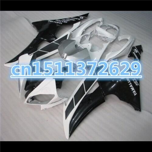 Dor-Spare Cowl YZF600 R6 08-09-10-11-12-13-14 YZF-R6 2008-2014 YZFR6 white black Fairing Parts D Injection Mold