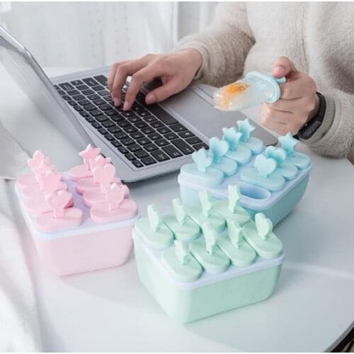 Creative DIY Self-made Ice cream snow cake mold cartoon cute homemade ice stick mold Ice cake Popsicle mold SN3812