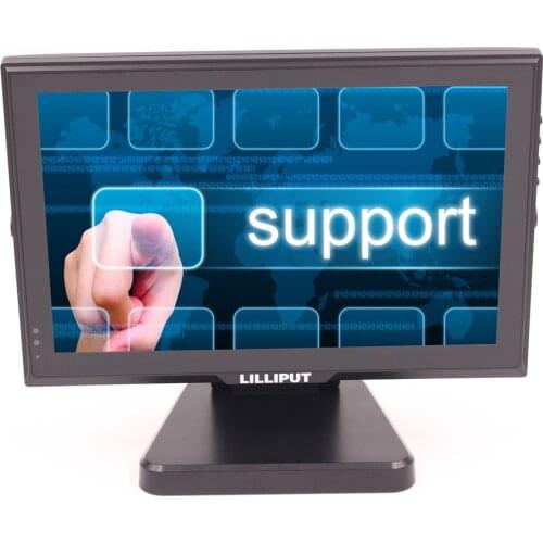 Lilliput 10 inch IPS Multi-touch Screen Capacitive Monitor With HDMI VGA AV Input and VESA 75x75 Folding Mounting Bracket