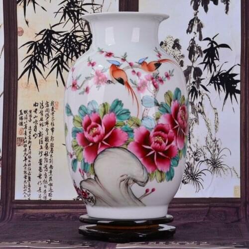 Marriott Home Furnishing fashion decoration master hand-painted vases of Jingdezhen ceramics famous artists Xia Guoan