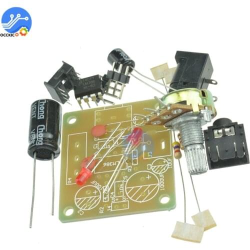 LM386 Mini Audio Amplifier DIY Kit Super MINI 3V-12V 3.5mm Amplificador Module Audio Sound Board
