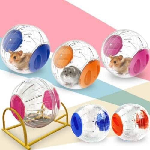 12cm Cute Hamster Crystal Running Ball Transparent Rolling Ball Sports Ball for Hamster Toy Pet Supplies for Children Adult