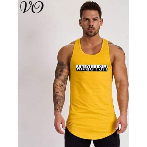 2021 summer new style mens sportswear cotton streetwear casual vest jogger gyms fashion fitness mens clothing