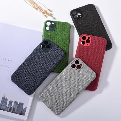 New Case For IPhone 12 Mini Canvas Shell Anti-fingerprint Full Protective Shell For iPhone Apple 11 12 Pro Max 7 8 Plus X XS MAX