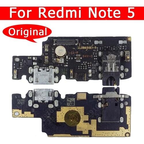 Original USB Charge Board For Xiaomi Redmi Note 5 Note5 Charging Port Connector Mobile Phone Accessories Replacement Spare Parts
