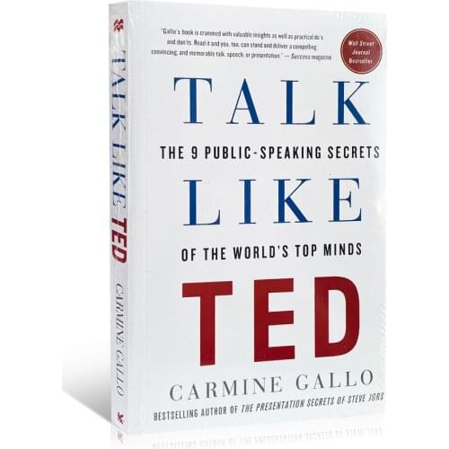 Talk Like TED Eloquence training The 9 Public Speaking Secrets Carmine Gallo economic management speech eloquence English books