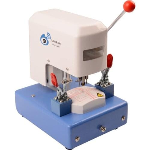 Glasses Lens Template Punching Machine Three-Hole Machine Three-Hole Punching Machine Glasses Processing Equipment Instrument