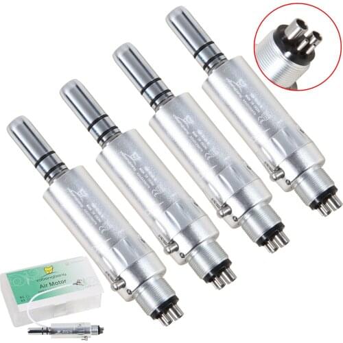 4pcs NSK Style Dental 4Hole Air Motor Handpiece Slow Low Speed Standard E-type 1:1 Ratio