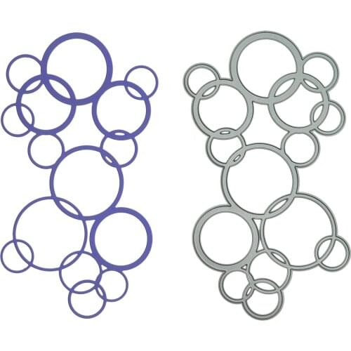 Super large Round Circle Shape Metal Cutting Dies Scrapbooking Bubble Patter Card Photo Album Decorating Craft Paper Cutter Mold