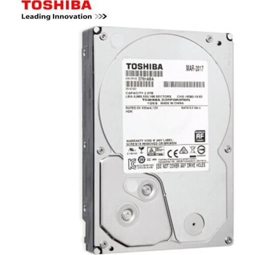 Toshiba HDD 3.5 2TB 4TB HD Computer Monitor Sata 3 Internal Hard Disk Drive 7200RPM 32M Drevo for Desktop