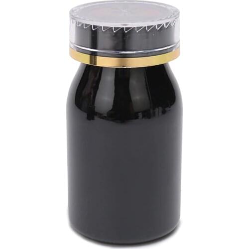 2pcs 100ml Empty Capsule Bottles Can Black Tablet Medicine Bottle ,Plastic Container For Solid , Liquid , Powder