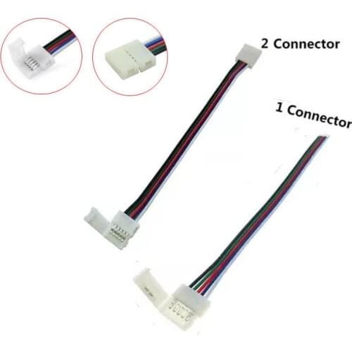 5PCS/Lot 5 Pin RGBW Connector Solderless With 15cm RGBW Cable for 10mm RGBW 5050 LED Strip Free Shipping 5pin RGBW Conductor