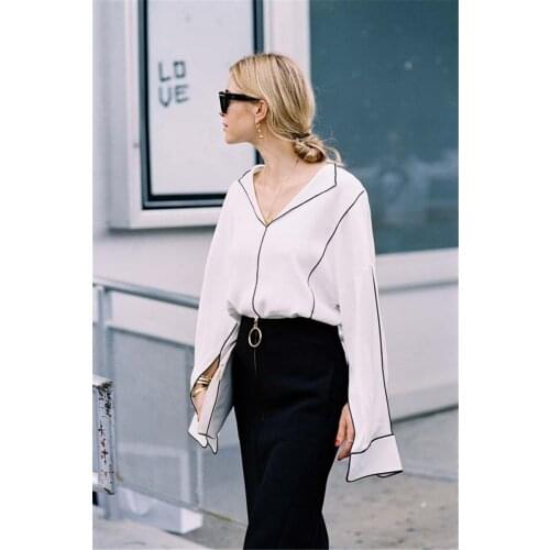 Amyenjoylife Black And White Blouses