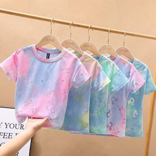 Childrens 2021 Girls' Summer Hollow-out Short-Sleeved New Boys' Korean Style Fashion Trending Top Bottoming Fashion Shirt