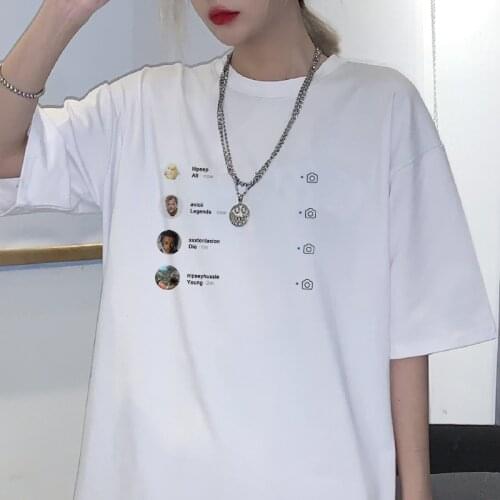 ALL LEGENDS DIE YOUNG Graphi Interesting personality Aesthetic Women T-Shirt Summer Casual Xxxtentacion hip hop Femme Tops Tees