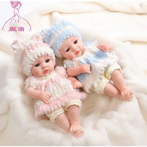 JINGXIN PRINSES Reborn Baby Dolls Toys 35CM Full Body Soft Silicone Bebe Doll Girls Toys Infant Reborn Dolls Toy For Kids Gifts