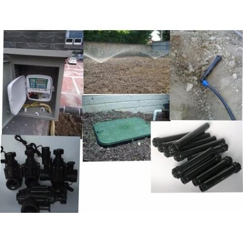 Landscape lawn irrigation system kit