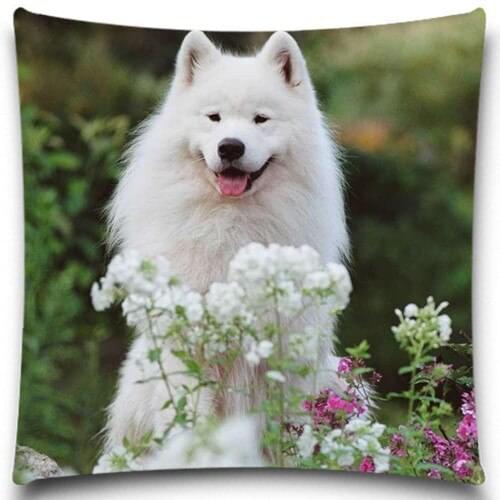 Soft Cushion Covers Cute dog Pillow Cases 5 size 9 style Dogs Christmas Halloween Cotton Polyester Excellent Quality