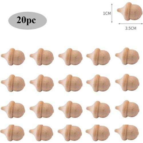 Free ship 20pc Acorn Wooden Peg dolls Set Christmas Themed Wood Art Craft DIY Toys Material Kits for Children Adult Painted doll