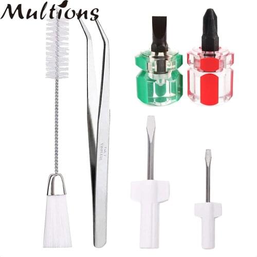 6pcs/set Sewing Machine Repair Kit Mini Sewing Screwdriver Sets&Double Headed Lint Brush Sewing High Quality Accessories