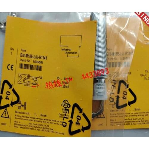 2pcs New High Quality Turck Proximity switch BI8-M18E-LIU-H1141 BI8-M18-LIU-H1141