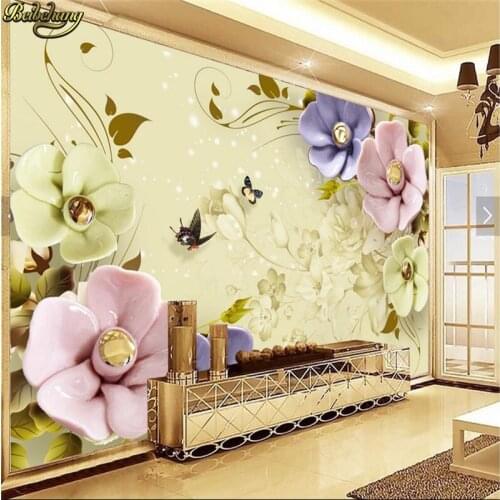 Beibehang wall paper Custom photo wallpaper murals blossom rich 3D color TV background wall papel de parede 3D wallpaper
