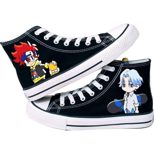 Anime SK8 the Infinity Langa Hasegawa Cosplay Shoes Boys Girls Casual Canvas Shoes Mens High Help Vulcanized Shoes for Women