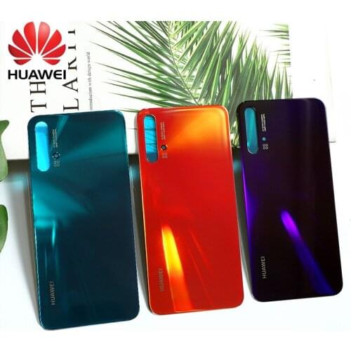 Official Original Battery Housing Cover for Huawei Nova 5 Pro case tempered glass Back Replacement Huawei Nova 5 Pro + adhesive