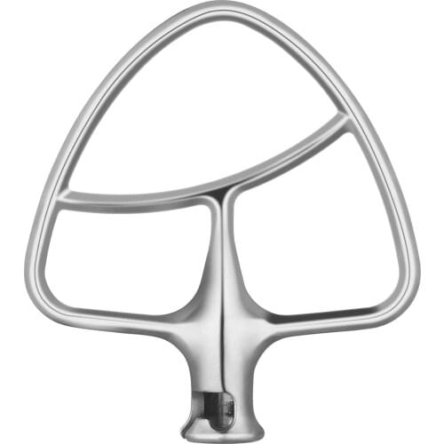 LEDACE Polished Stainless Steel Flat Beater for KitchenAid 5Q Tilt-Head Stand Mixers, Mixing Parts Attachments Dishwasher