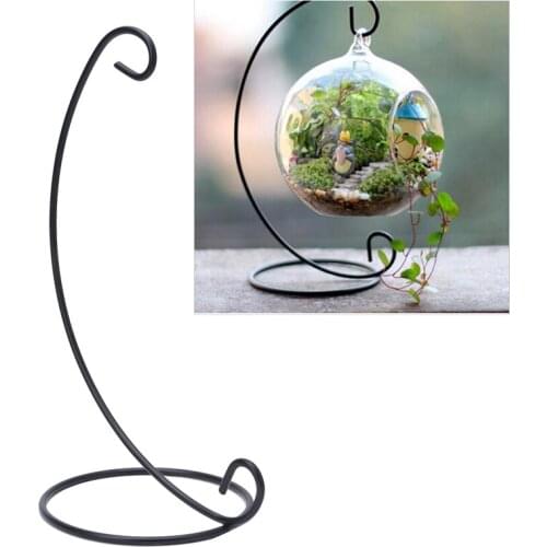 Hanging Glass Flowers Plant Vase Stand Holder Terrarium Container Micro Ecological Landscape Flower Bottle Rack Hook