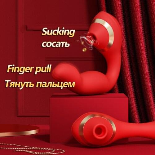 Wearable Finger Pull G-Spot Vaginal Vibrator Nipple Sucker Clitoris Stimulator Bend Arbitrarily Sex Toys For Woman Masturbation
