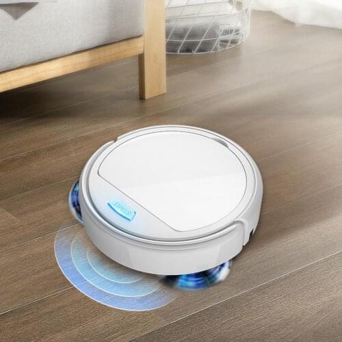 3 in 1 Robot Vacuum Cleaner Rechargeable Automatic Mute Smart Sweeper Cleaner Suction Dust Remover Dry&Wet Mopping Anti-Crash