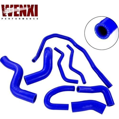 PQY RACING - Blue Silicone Radiator Coolant Hose kit for VW Golf GTI FSI Mev MK5 2.0T A5 PQ35 2003-2009 WX-LX1305