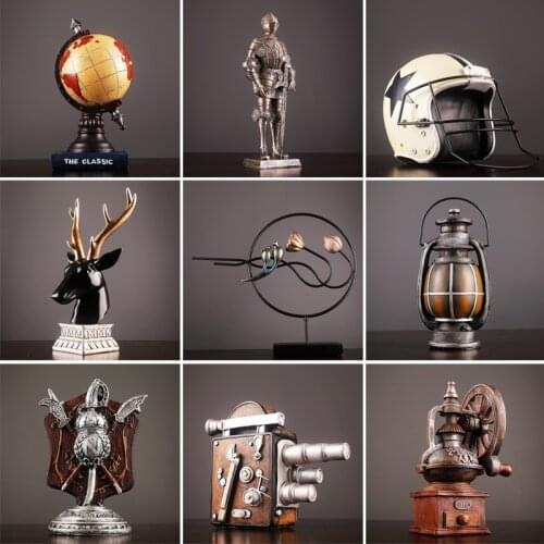 Nordic retro resin sculpt fiddle house jewelry living room desk book office fiddle wine cabinet jewelry wedding birthday gifts