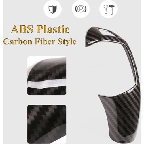 ABS Carbon Fiber Style Car Gear Shift Cover Sticker Fit For BMW E60 E70 X5 X6