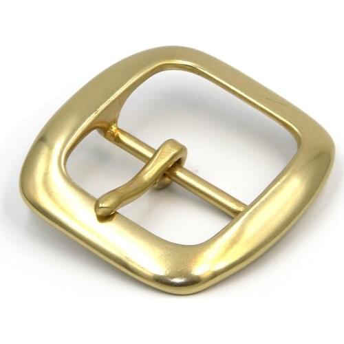 Heavy Duty Pin Brass Buckle Sing Prong Belt Buckle Leather Accessories