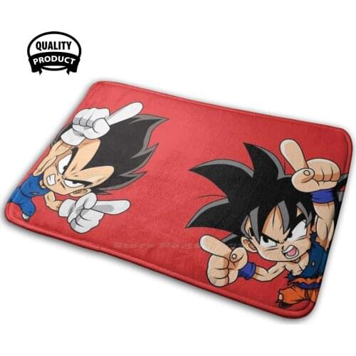 Vegeta And Goku Dance 3D Soft Non-Slip Mat Rug Carpet Cushion Goku Vegeta Vegito Gogeta Dance Dbsuper Z Dbz Super Dbs Ssj