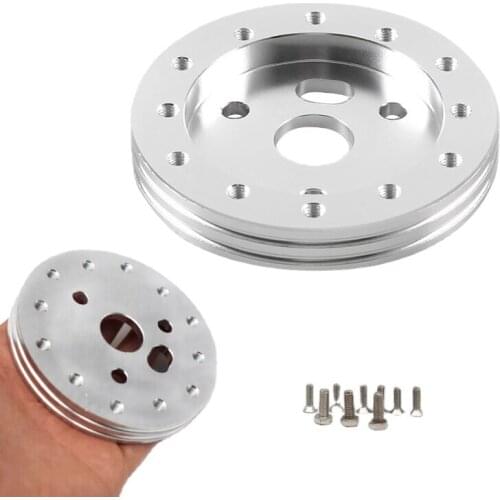 0.5" Polished Hub 5 or 6 Hole Steering Wheel Grant NRG to 3 Hole Adapter