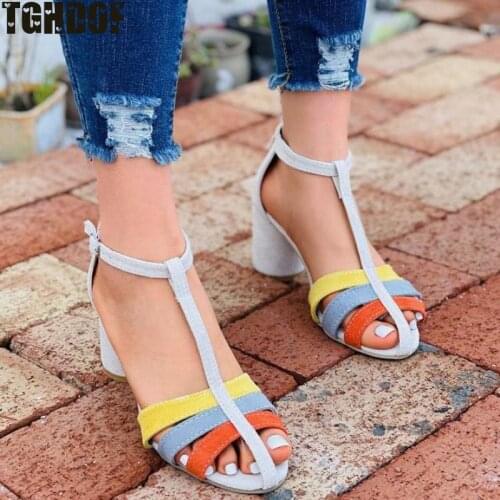 Women Sandals Flats Platform Woman Buckle Strap Summer Shoes PVC Plus Size Comfort Ladies Footwear New Woman Shoe 2021 New