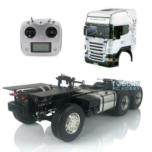 1/14 LESU RC 6*4 Metal Chassis DIY TMY Sca Hercul Tractor Truck Cab ESC THZH0311-SMT2