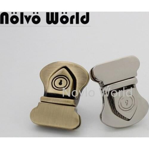 10-30 pieces 25x20mm 3 Colors New products No key Metal Push Locked for suitcase Briefcase Accessories Press lock