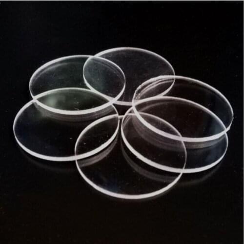 10pcs 1mm Small Round Clear Extruded Acrylic Circle Acrylic Discs Beads Plexiglass For picture frames DIY Craft CD racks