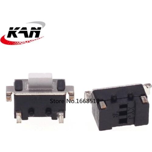 100pcs 3x6x5mm white black Push Button Switch touch switch Micro Switch Side button 2 feet 3*6*5mm