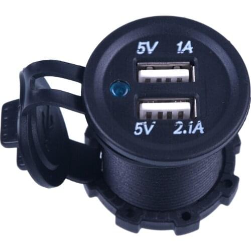 12V USB Car/Motorcycle Cigarette Lighter Socket Splitter Charger Power Adapter Outlet Power Mobile Phone Charger