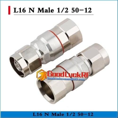 1X Pcs High-quality L16 N Male 1/2 feeder connector 50-12 super flexible RF Adapter For test